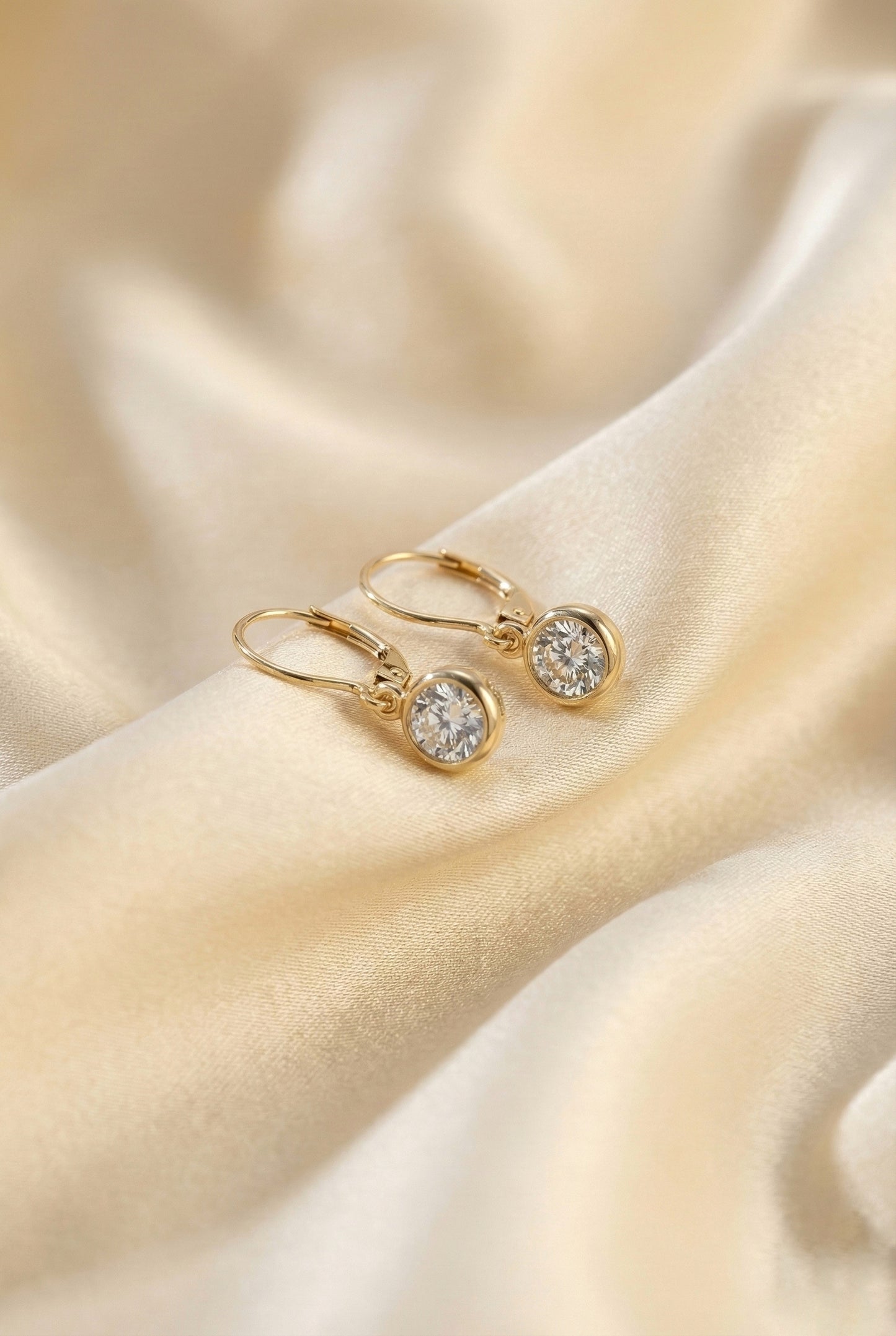 Silver Drop Earrings (Alloy Brass)