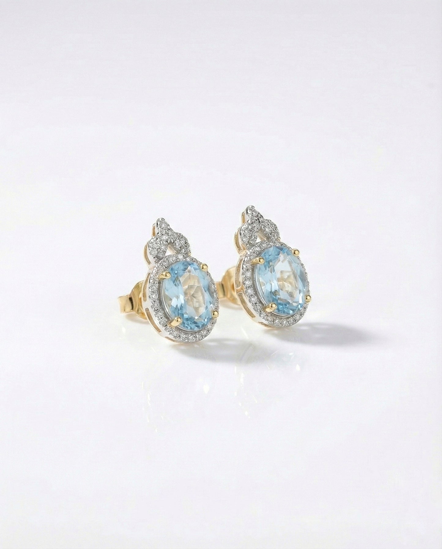 Blue Drop-Style Earrings