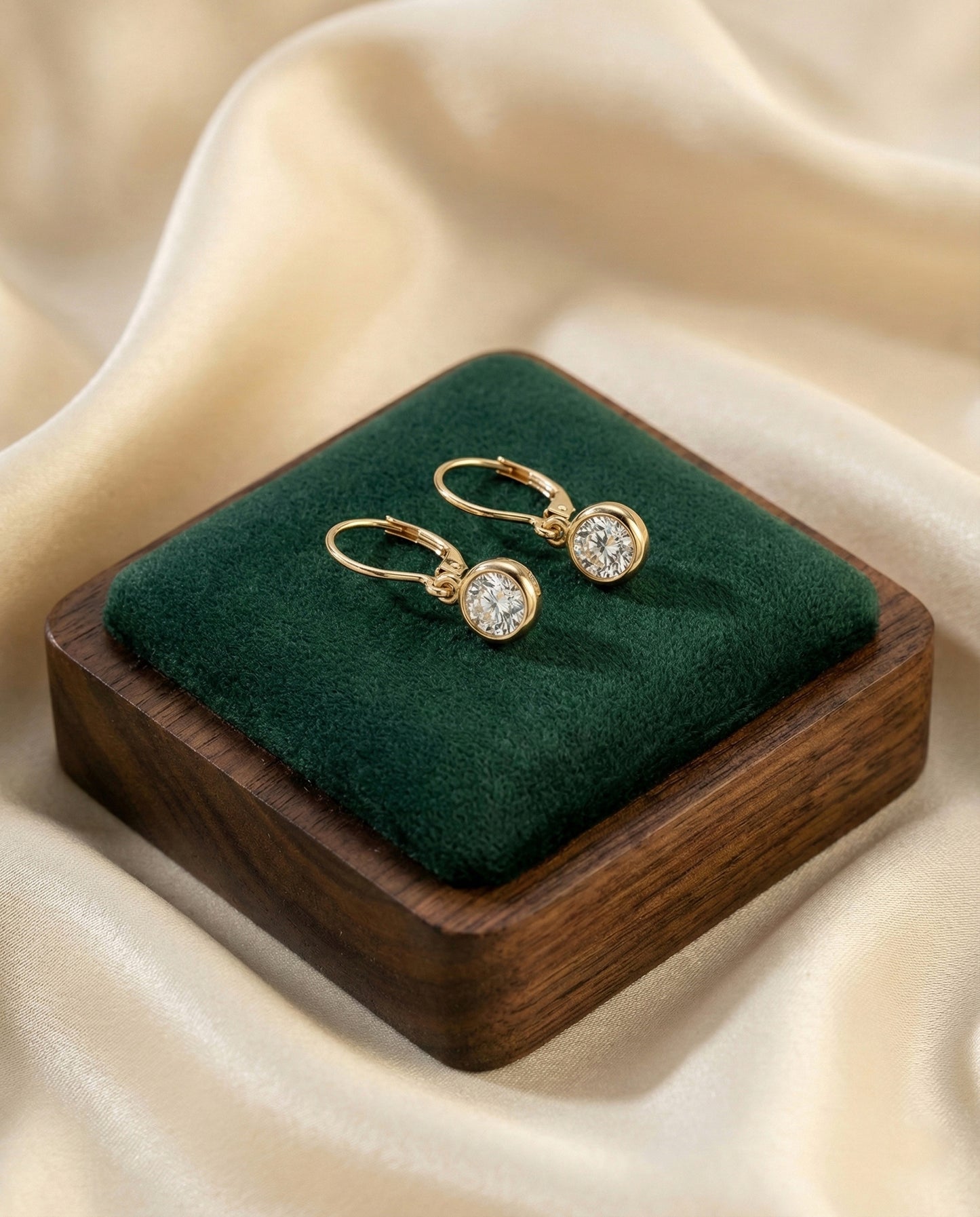 Silver Drop Earrings (Alloy Brass)