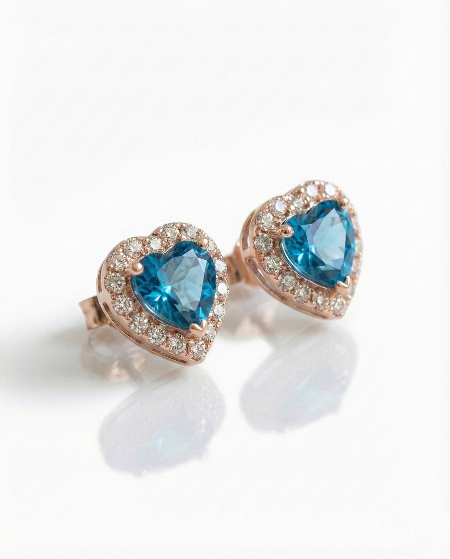 "Blue Love Halo Earrings"