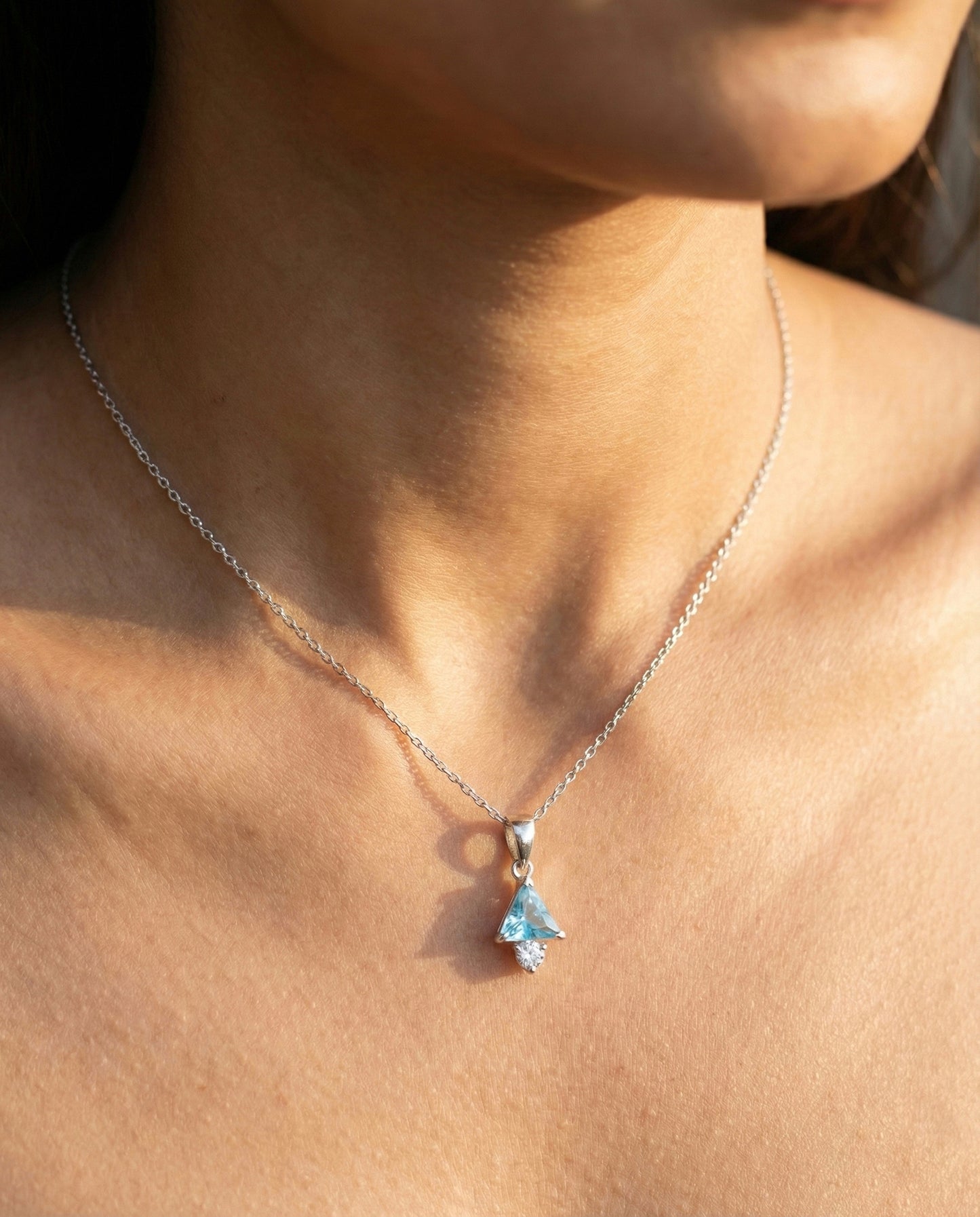 "The Glacial Trillion Pendant"