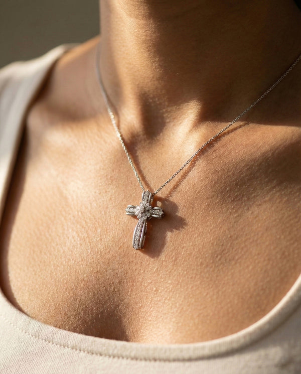 Crystal Cross Necklace