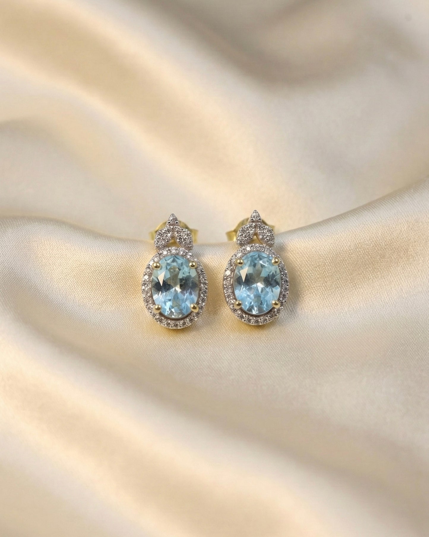 Blue Drop-Style Earrings