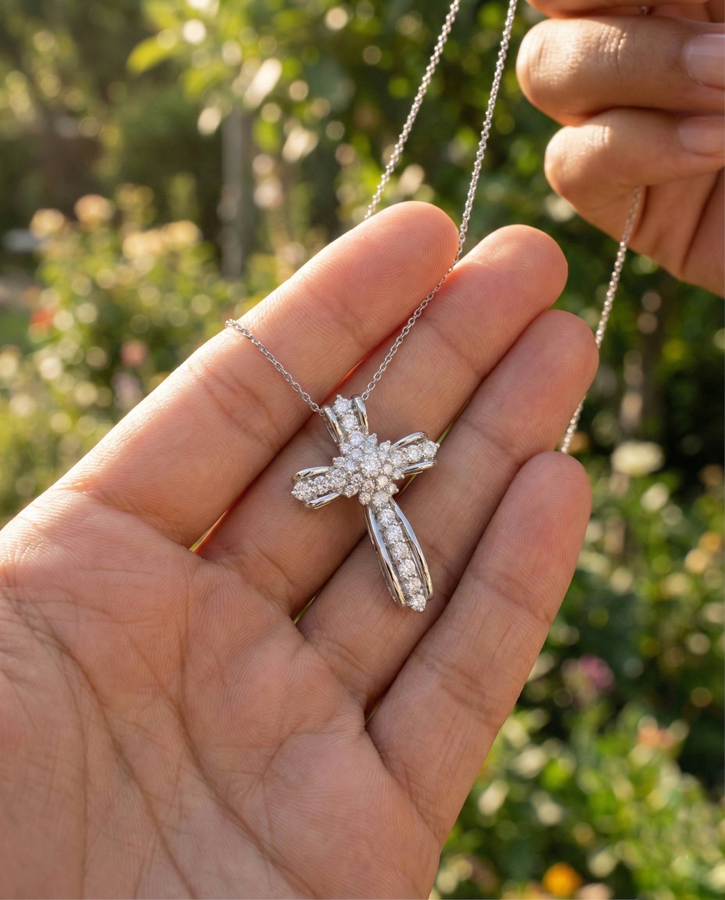 Crystal Cross Necklace