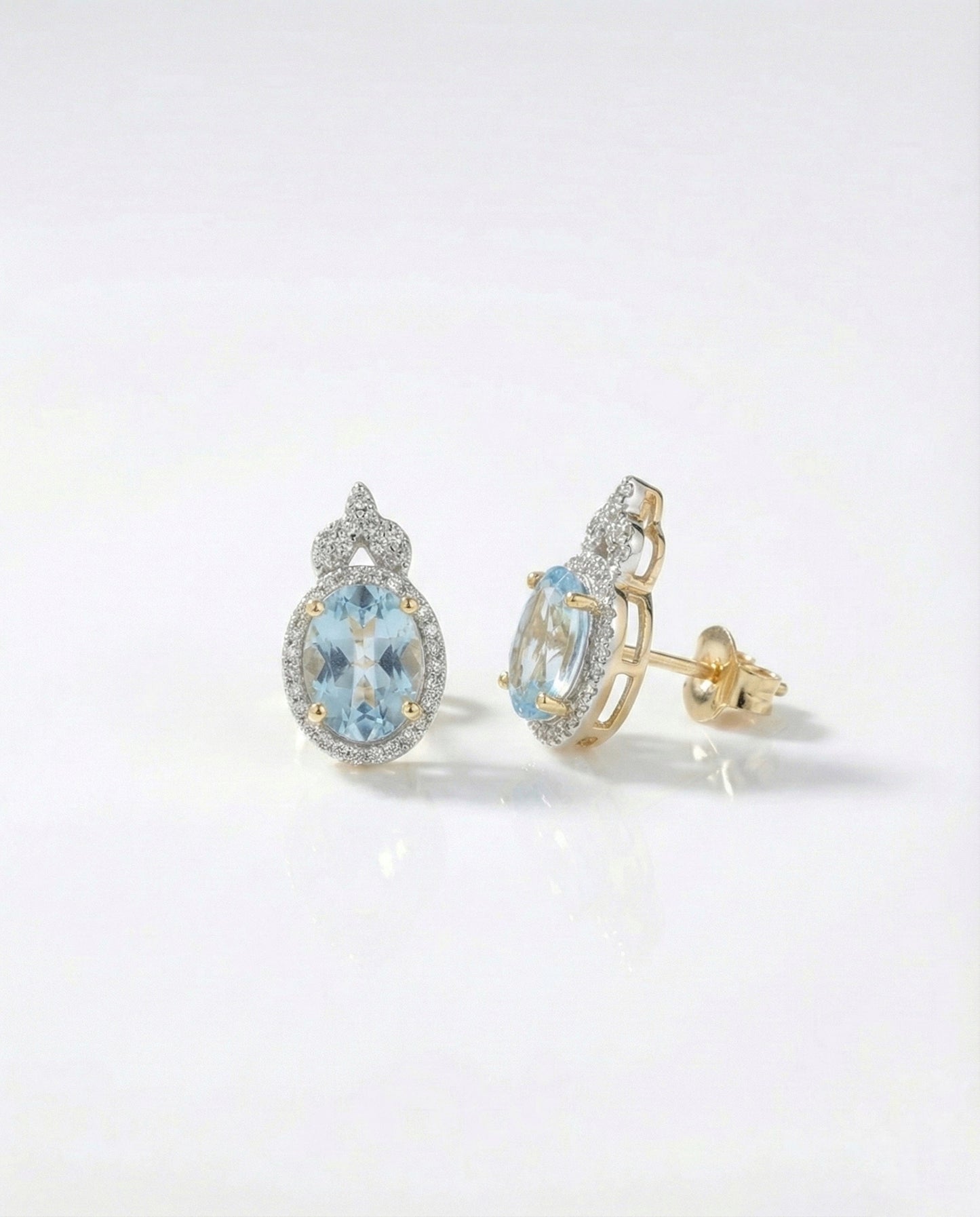 Blue Drop-Style Earrings