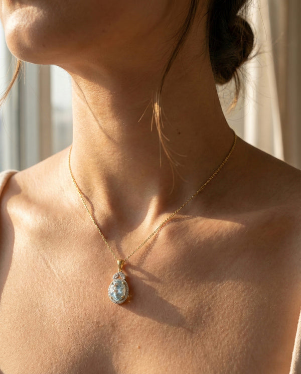 Ocean Mist Halo Necklace