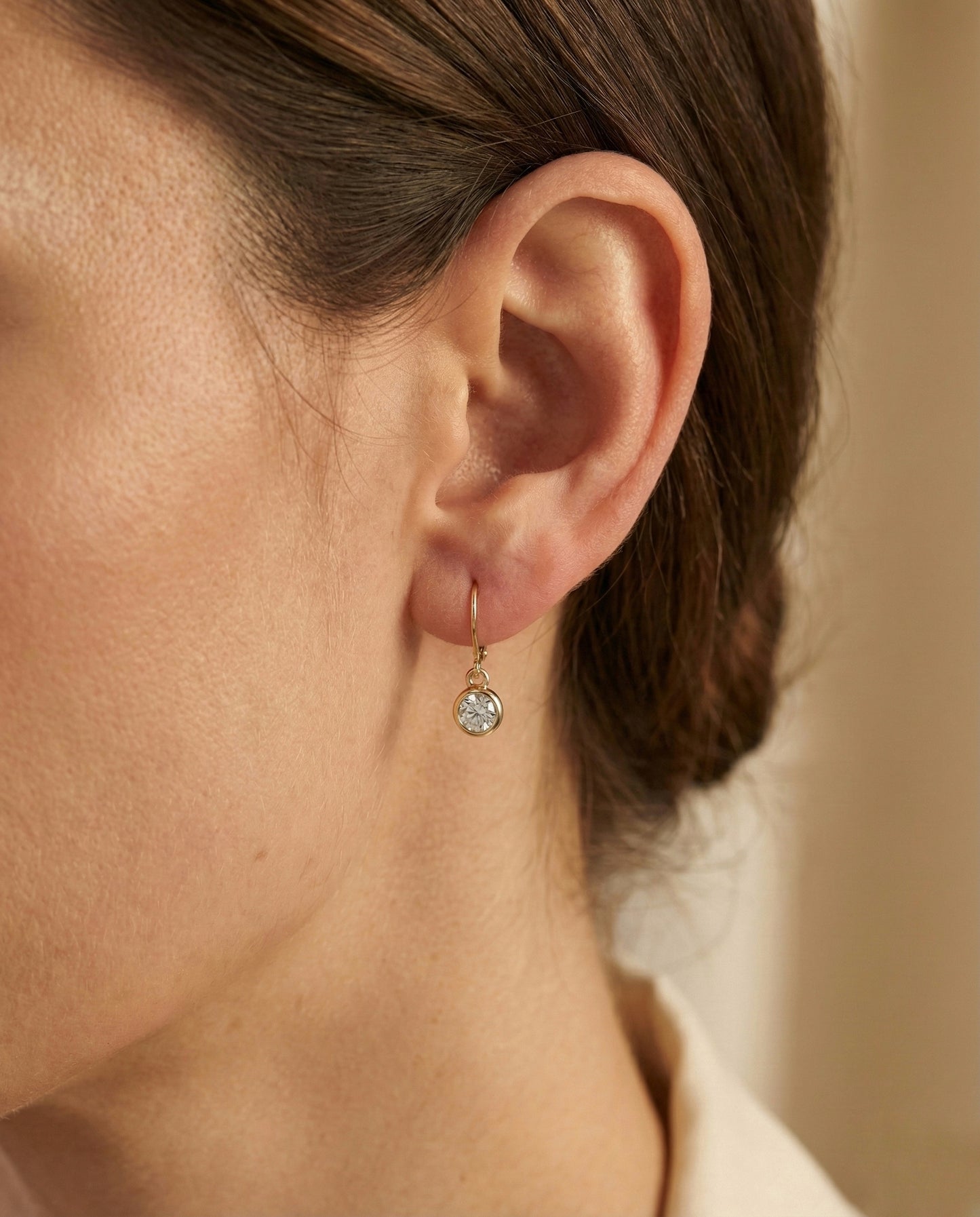 Silver Drop Earrings (Alloy Brass)