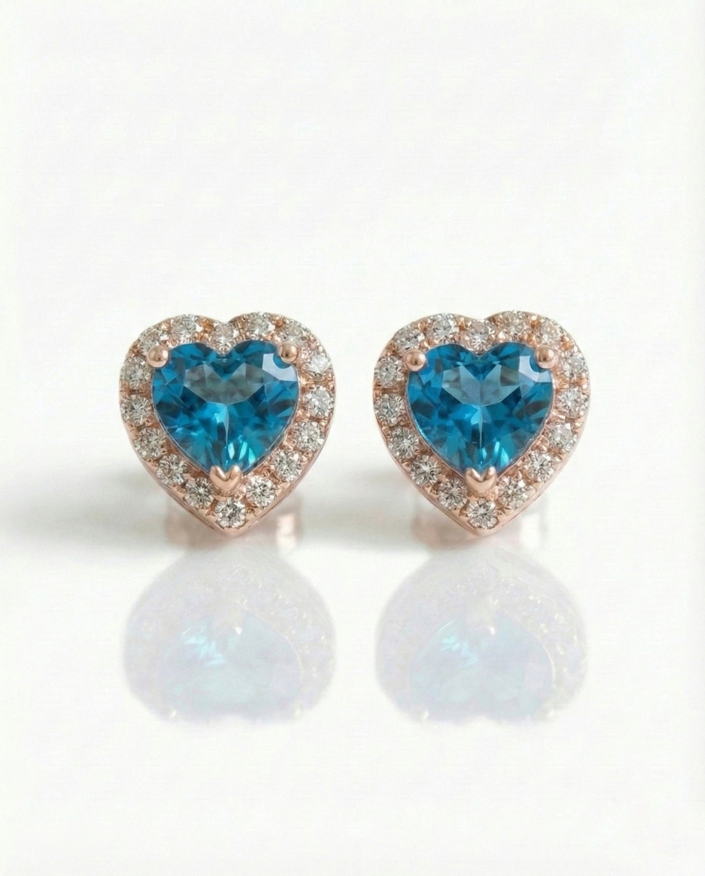 "Blue Love Halo Earrings"